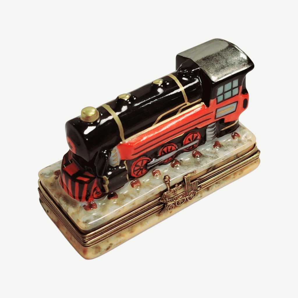 Train Locomotive Limoges Box Figurine, view 7