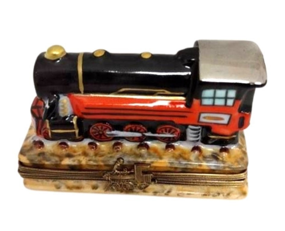 Train Locomotive Limoges Box Figurine, view 8