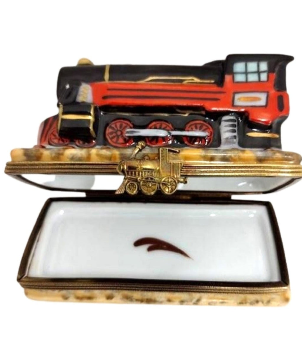 Train Locomotive Limoges Box Figurine, view 9