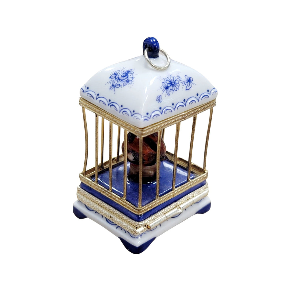White Blue Bird Cage Love Birds Box, view 3