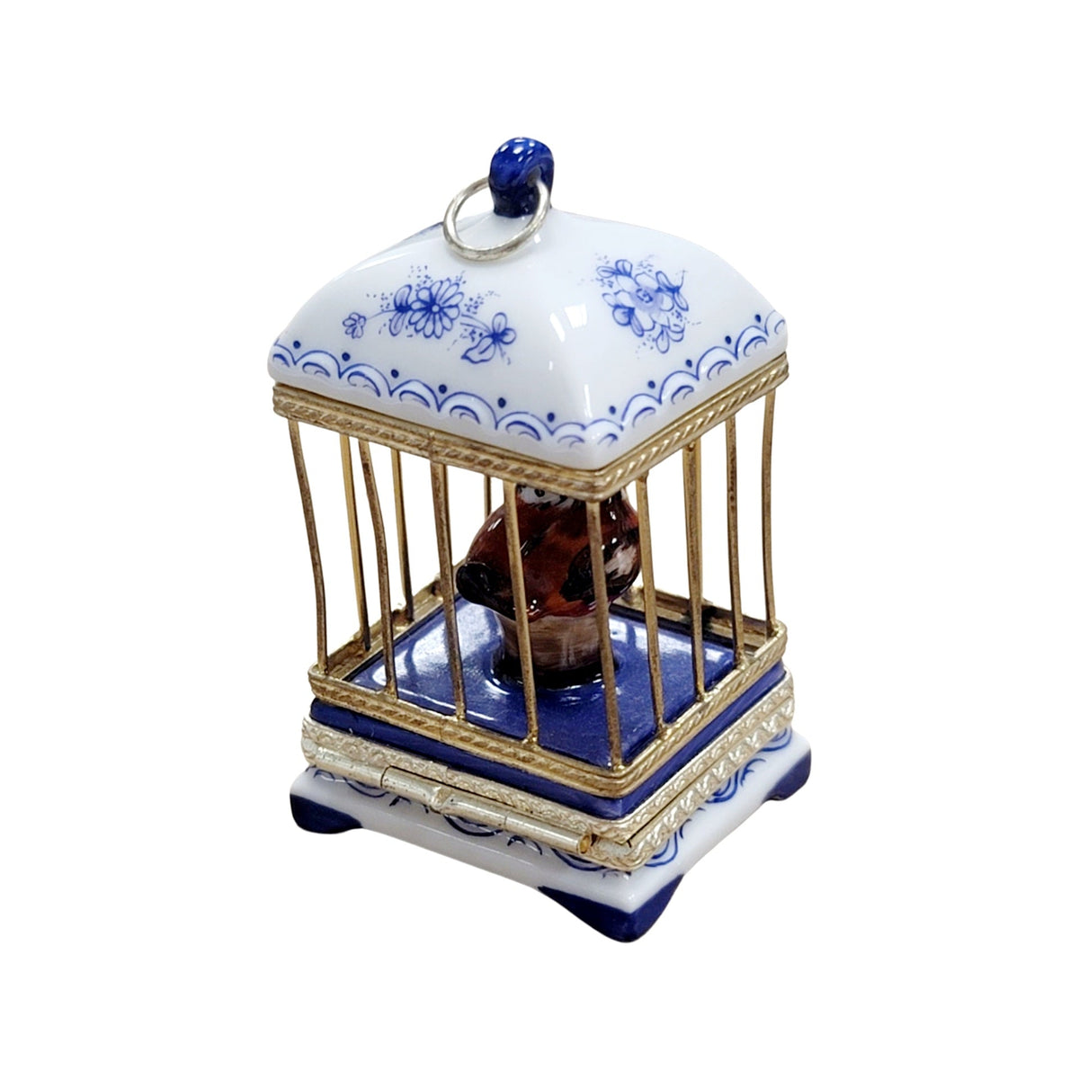 White Blue Bird Cage Love Birds Box, view 4