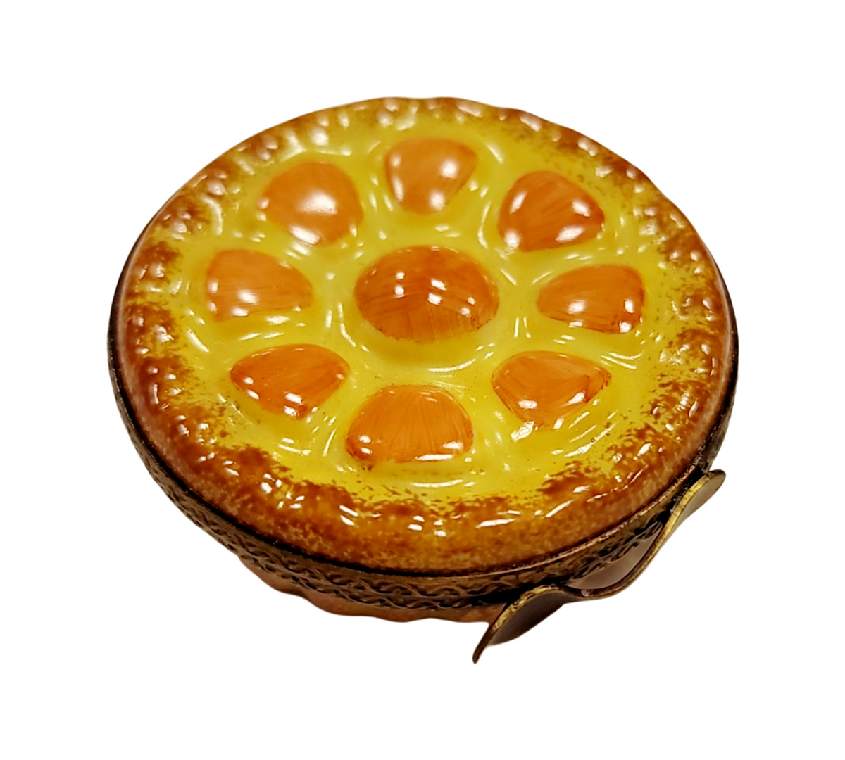 Orange Tart Dessert Limoges Box Figurine, view 3