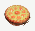 Orange Tart Dessert Limoges Box Figurine, a hand-painted Limoges porcelain gift