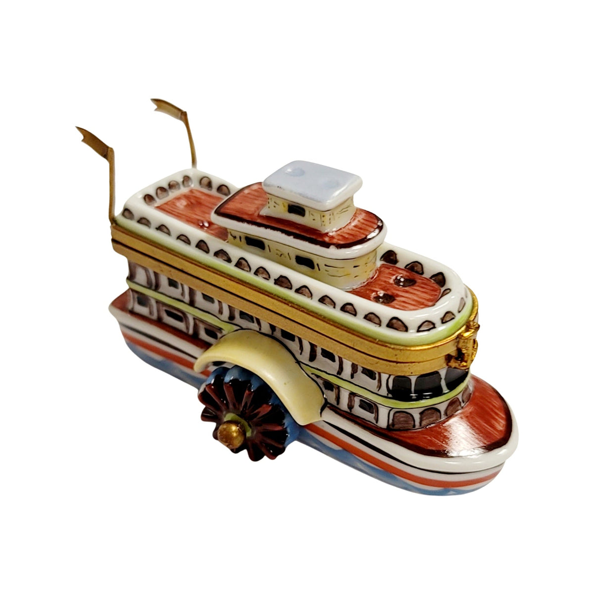 River Boat Limoges Box Figurine, view 5