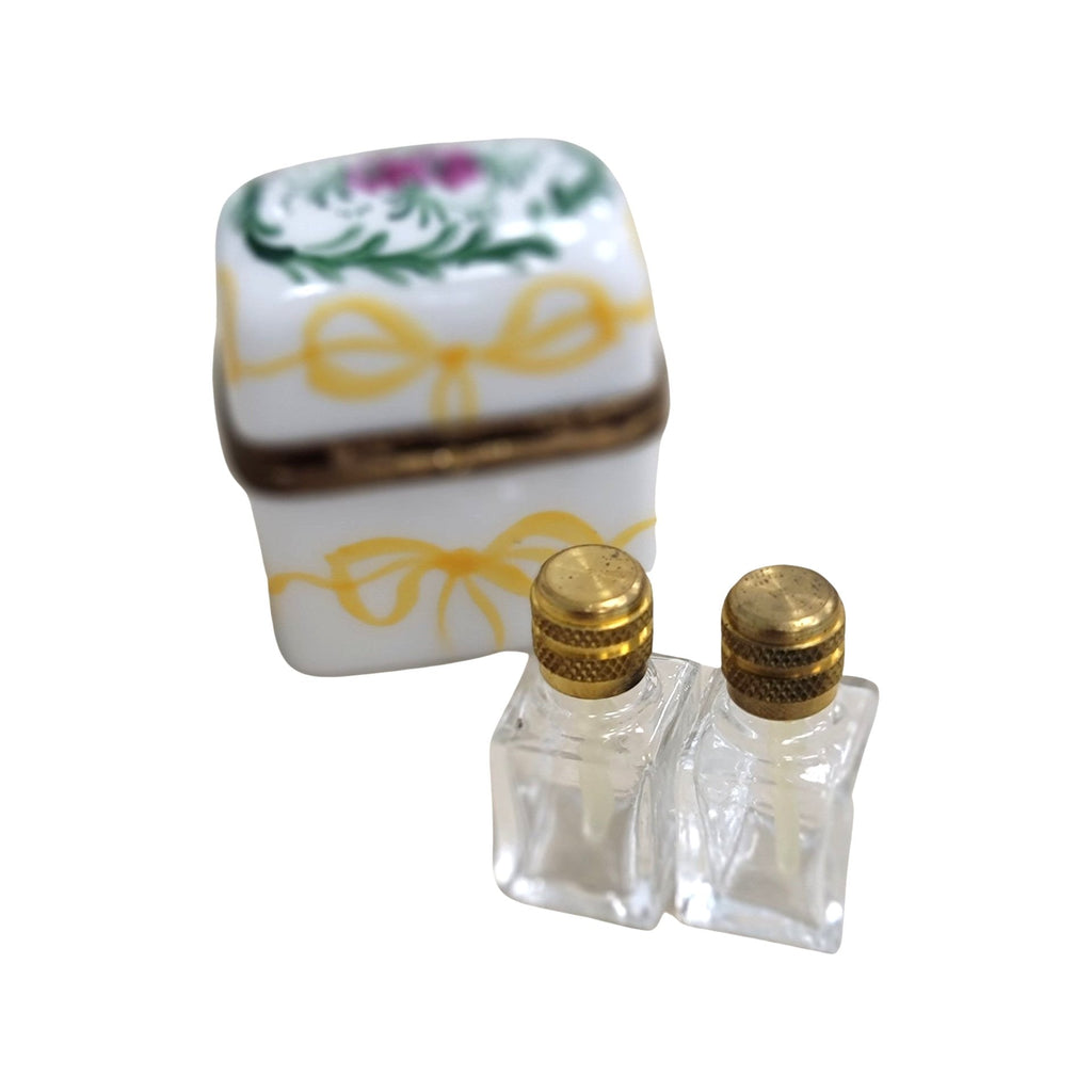 The 2 Perfume Bow Roses, a Limoges keepsake with true French charm
