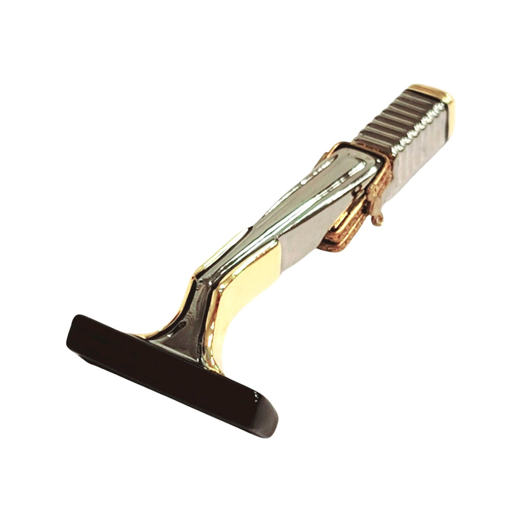 Elegant Silver Shaving Razor for Discerning Collectors, a hand-painted Limoges porcelain gift