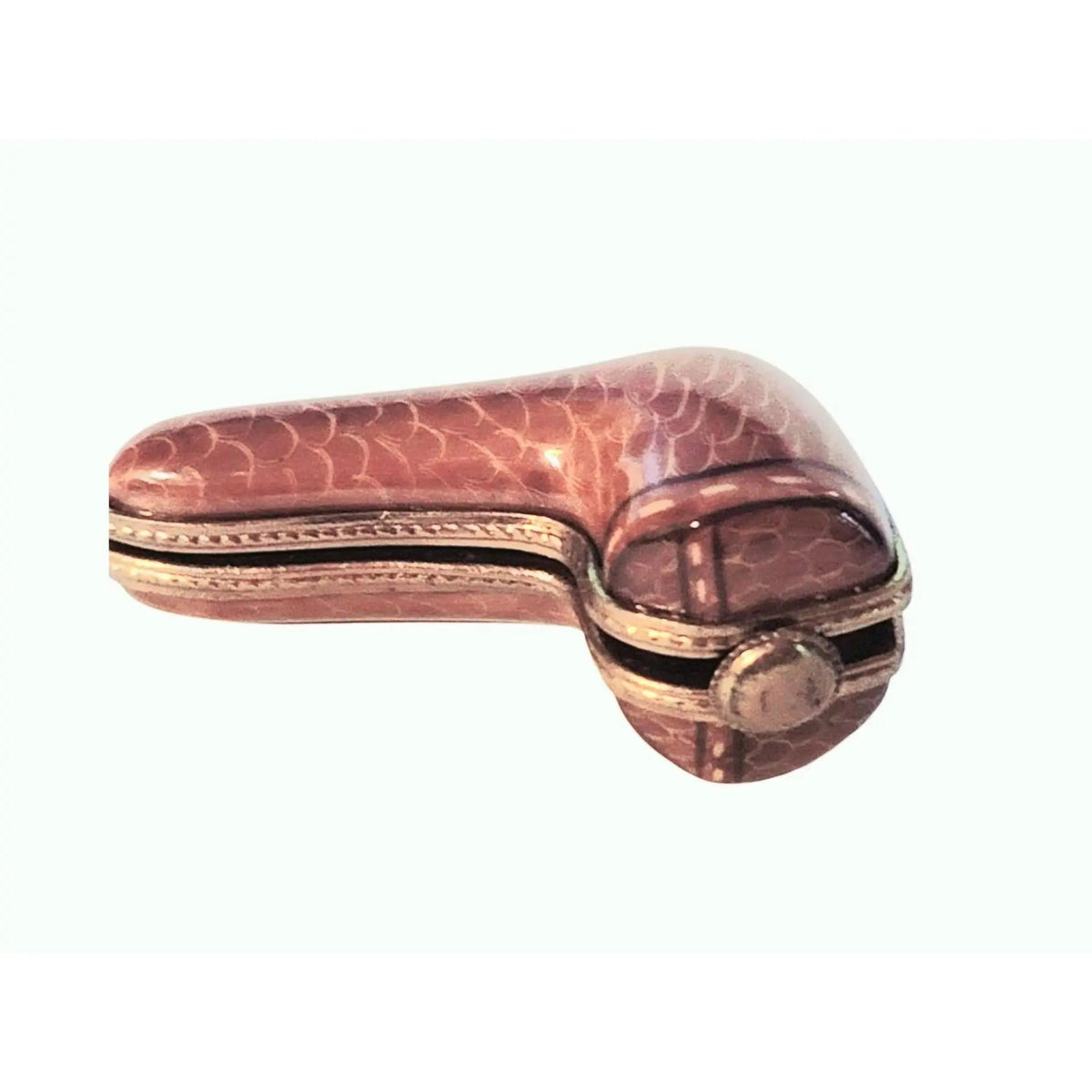 Smoking Pipe Porcelain Figurine in Case Limoges Box, view 5