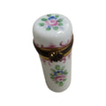 Elegant White Cylinder Tall, a hand-painted Limoges porcelain gift