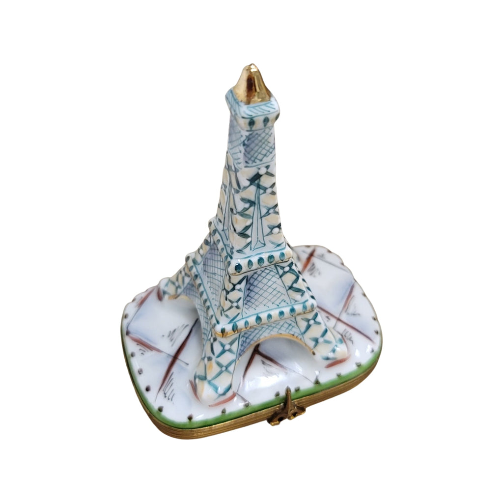 White Eiffel Tower Limoges Box Figurine, view 5