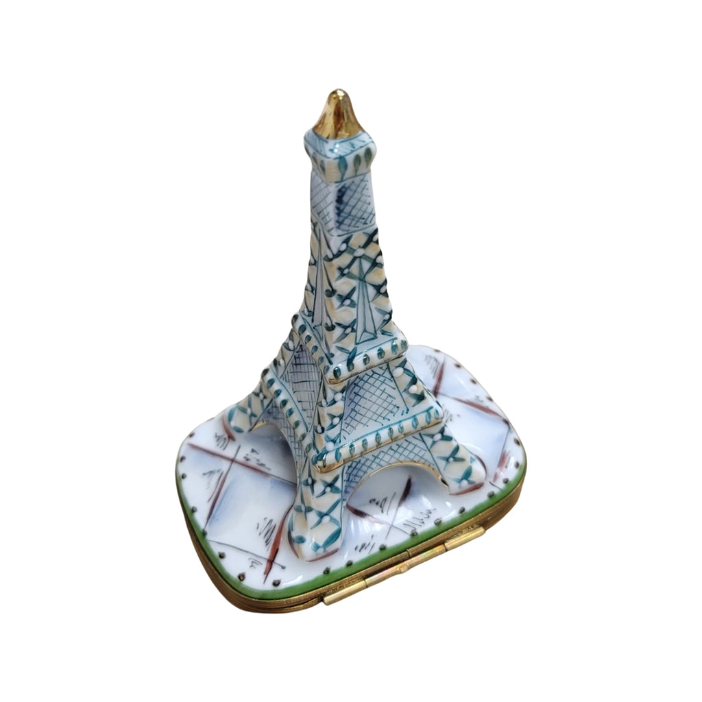 White Eiffel Tower Limoges Box Figurine, view 6