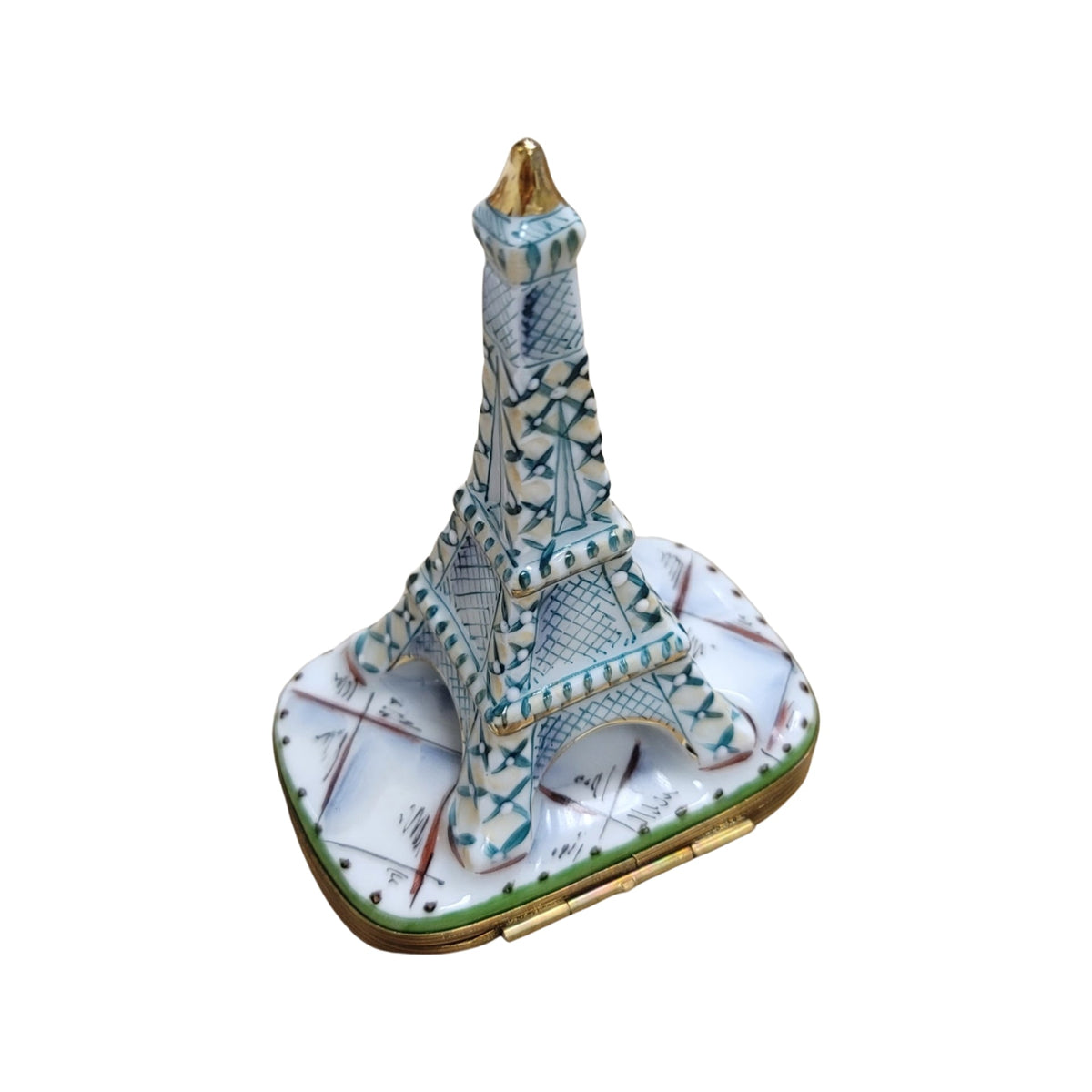 White Eiffel Tower Limoges Box Figurine, view 6