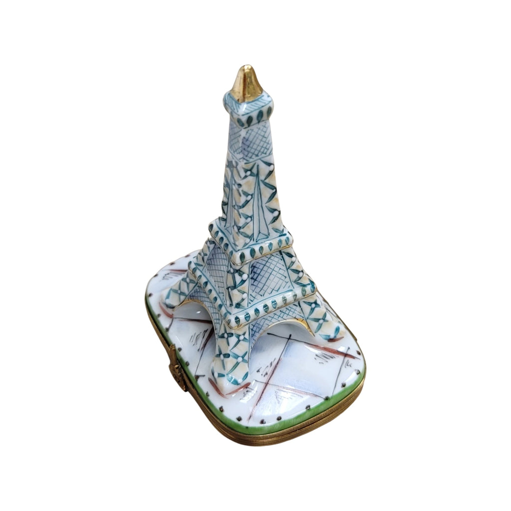 White Eiffel Tower Limoges Box Figurine, view 7