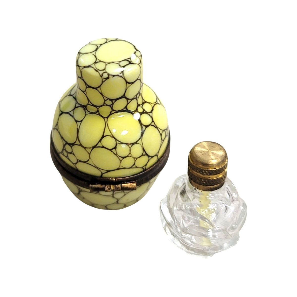 Elegant Yellow Porcelain Perfume Bottle for a Sophisticated Gift, view 3