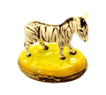 Zebra Limoges Box for Collectors, a hand-painted Limoges porcelain gift