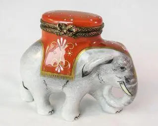 Imperial Elephant Porcelain Limoges Porcelain Art Object Limoges, view 2