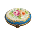 Blue Oval in Limoges Porcelain, a hand-painted Limoges porcelain gift