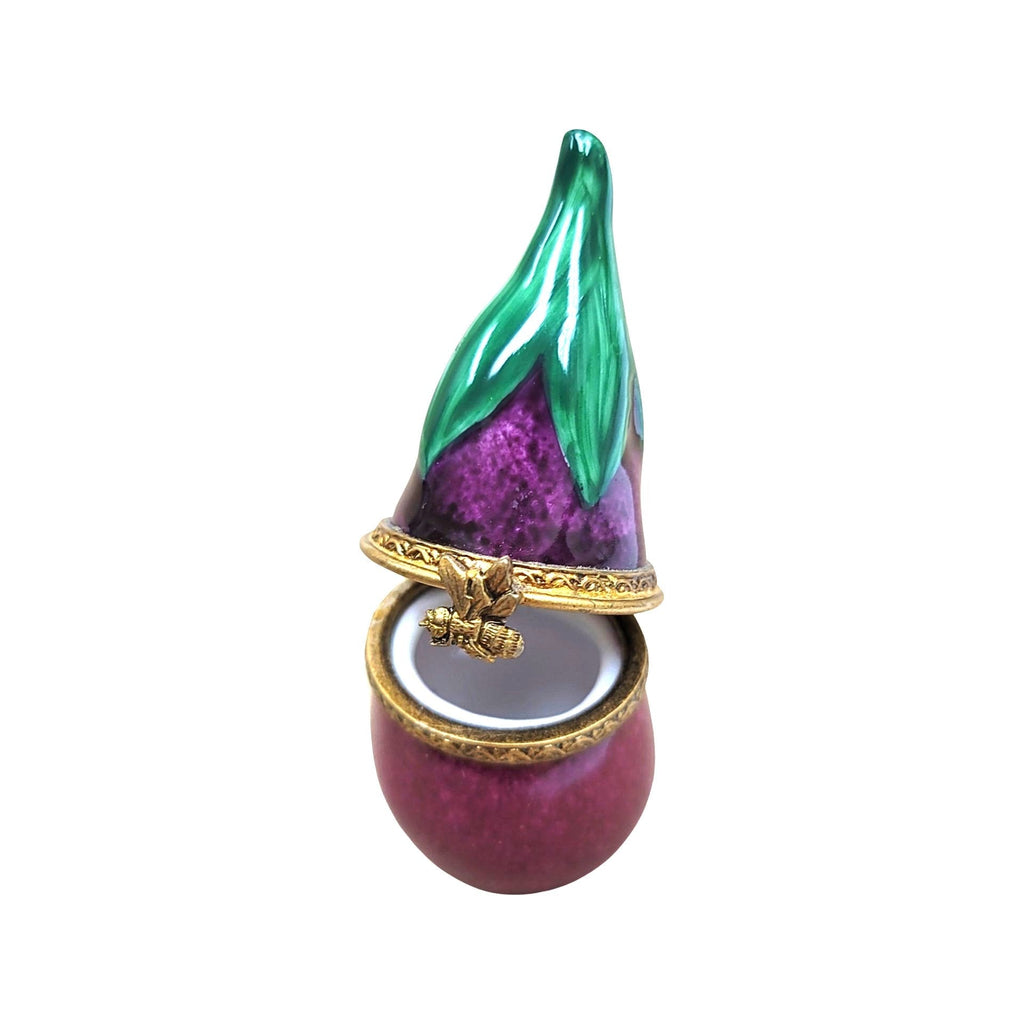 Exquisite Eggplant Limoges Box for Collectors, view 2