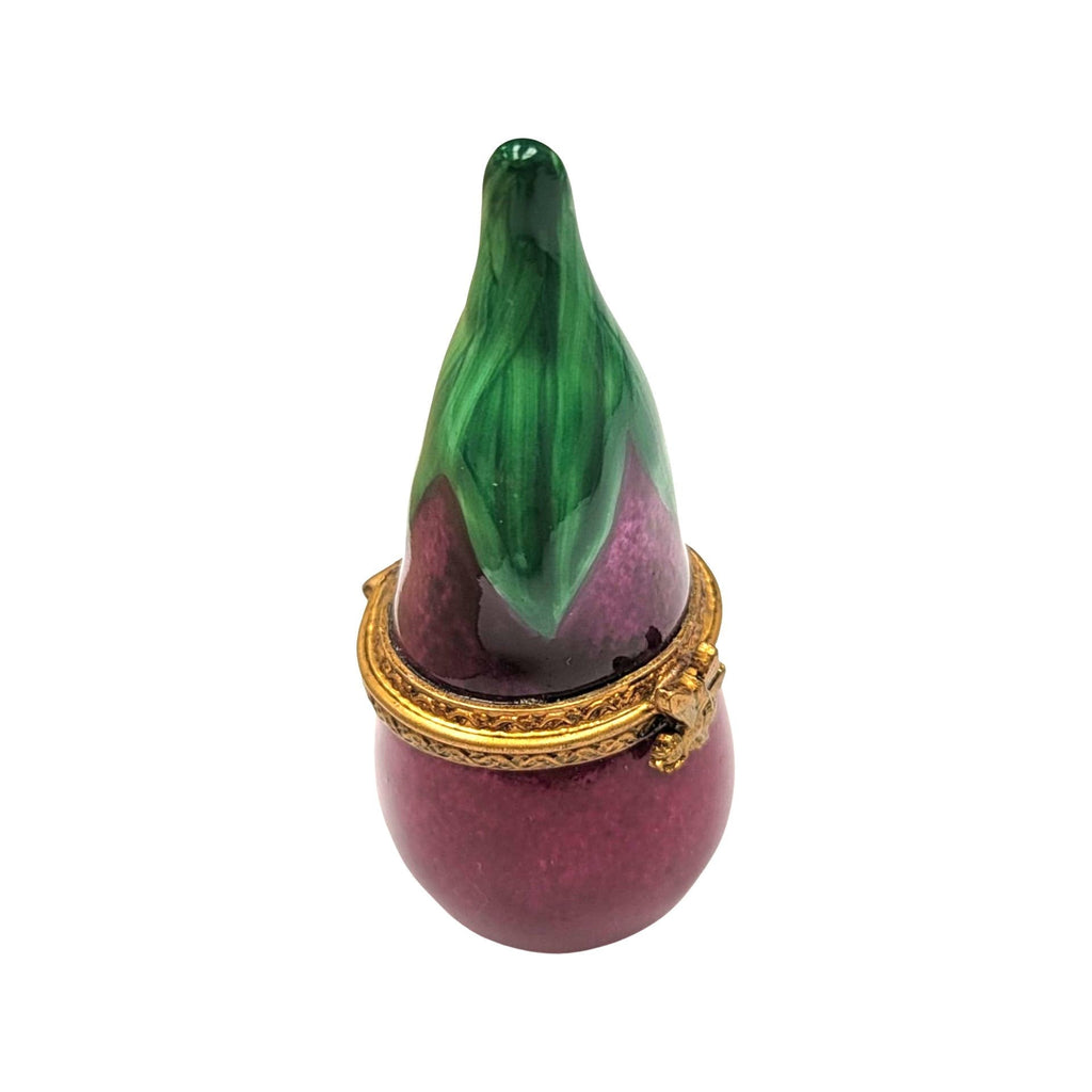 Exquisite Eggplant Limoges Box for Collectors, view 3