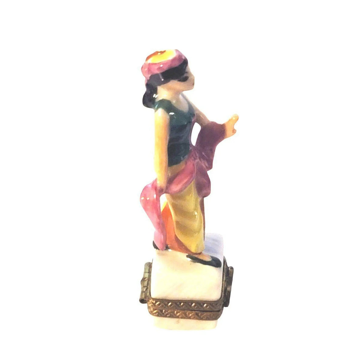 The Small Woman Gypsy Girl, a Limoges keepsake with true French charm
