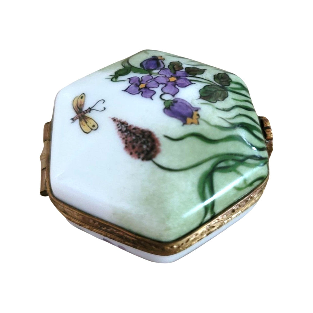 Octagon Dragon Fly Limoges Box, view 4