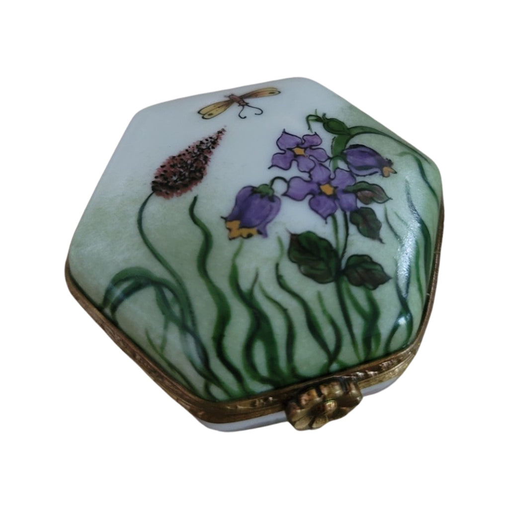Octagon Dragon Fly Limoges Box, view 5