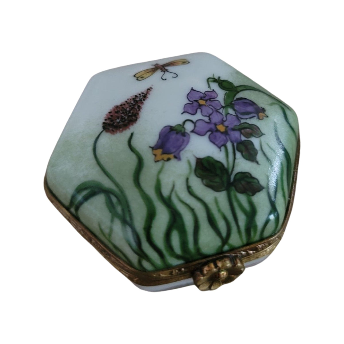 Octagon Dragon Fly Limoges Box, view 5