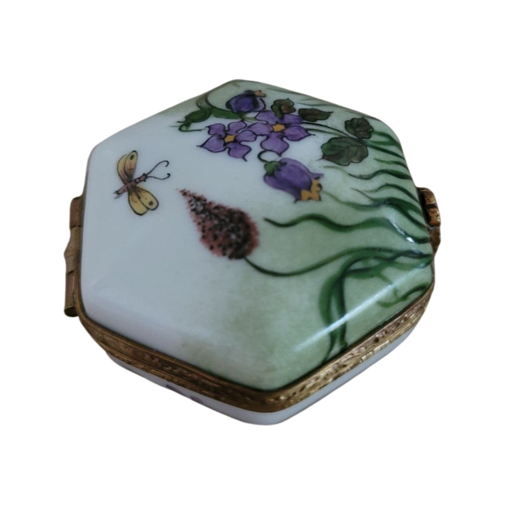Octagon Dragon Fly Limoges Box, view 8