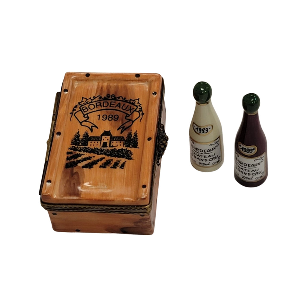 A thoughtful gift for Francophiles: the 2 Bottles in Wine Crate Limoges box
