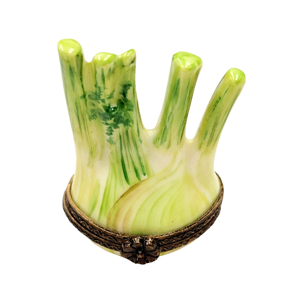 Fennel 1 Flower Limoges Box for Collectors & Gifts, a hand-painted Limoges porcelain gift