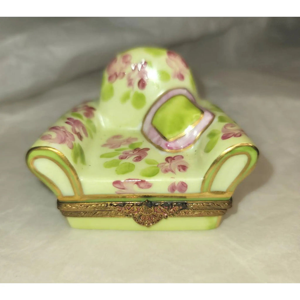 Women's Hat in Chair 1 of 1000 Retired Limoges Box, view 3