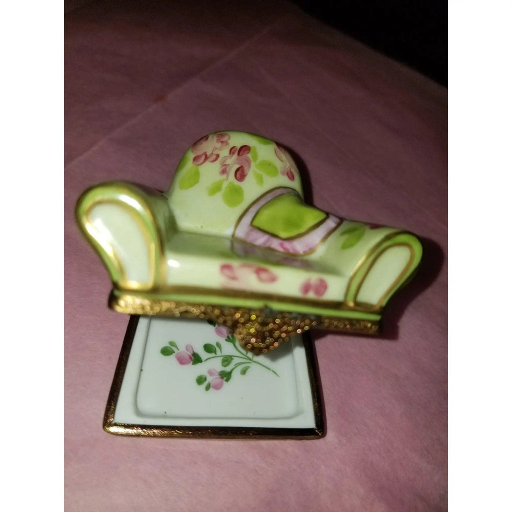 Women's Hat in Chair 1 of 1000 Retired Limoges Box, view 5
