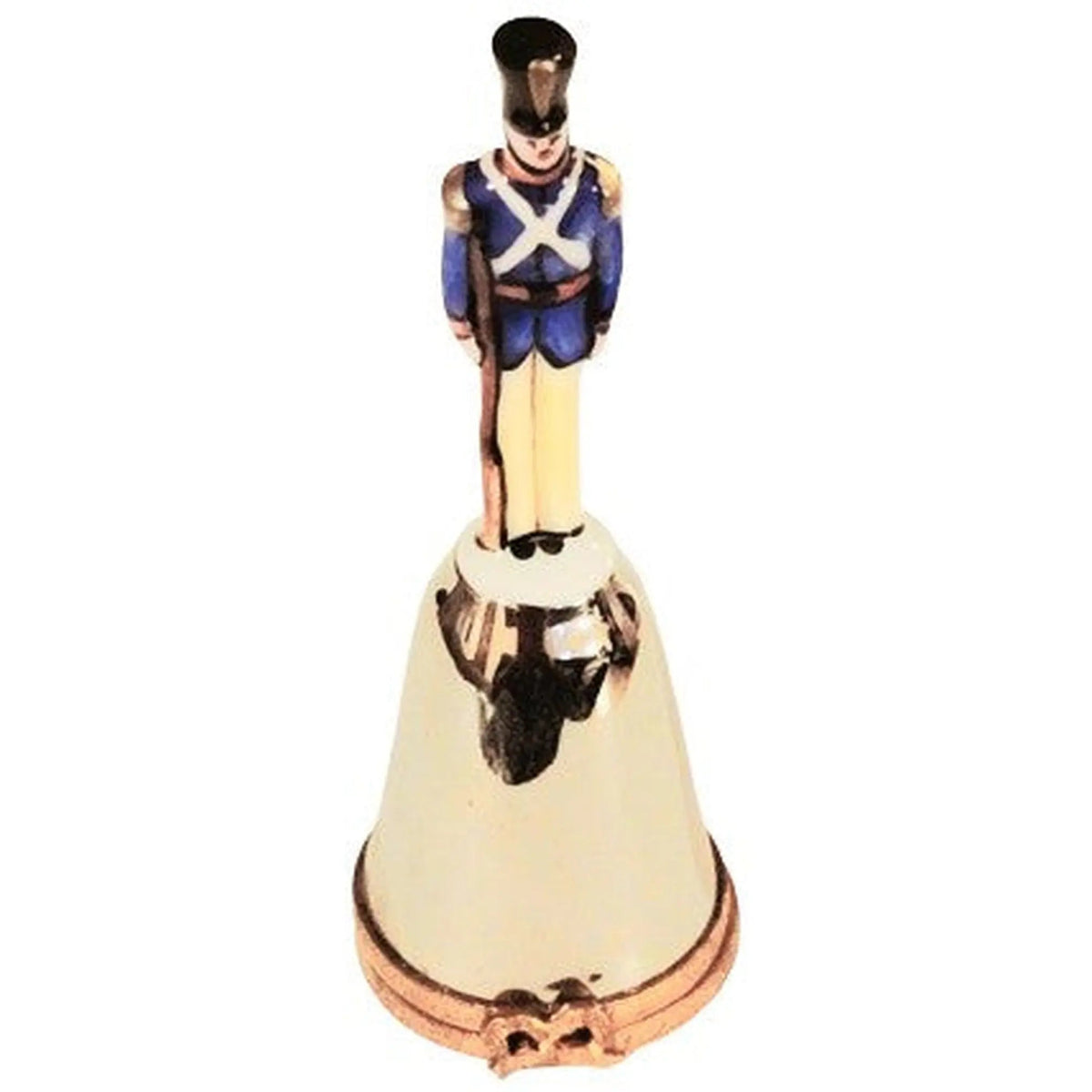 Limoges Boutique presents the Guard Soldier on Bell, a genuine Limoges box painted by hand in France