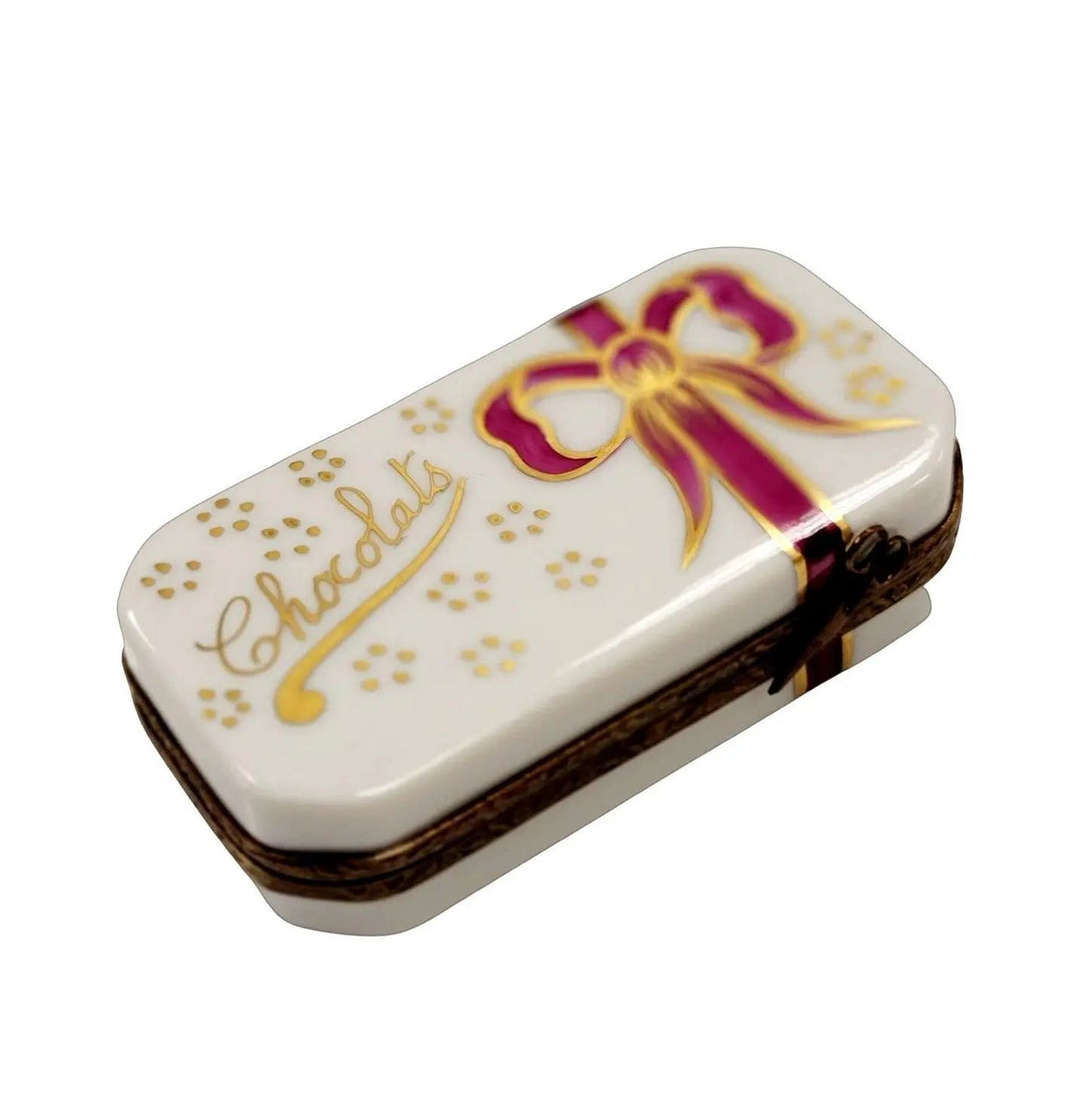 HandPainted Porcelain Chocolates Gift Box for Collectors Limoges, a hand-painted Limoges porcelain gift