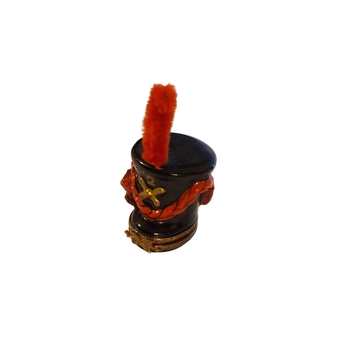 Treasured French collectible: Napoleon Military Imperial Guard Soldier Limoges box, painted by hand