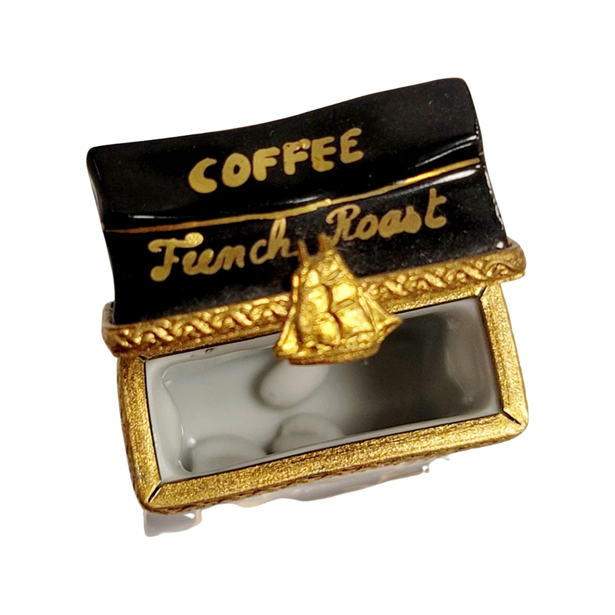 The Roast Coffee Sack and Beans, a Limoges keepsake with true French charm