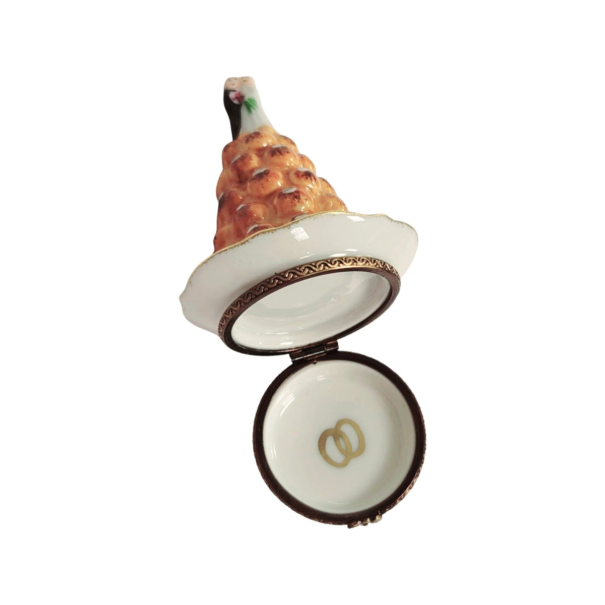 Croquembouche Pastry Cake Limoges box painted by hand in Limoges, France, a gift to treasure