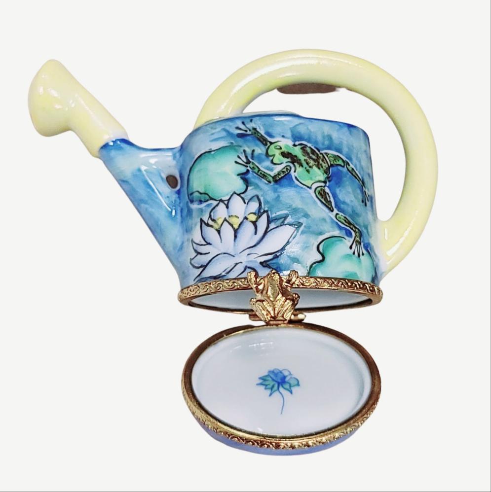 Frog Watering Can Limoges Box for Collectors, view 2
