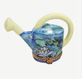 Frog Watering Can Limoges Box for Collectors, a hand-painted Limoges porcelain gift