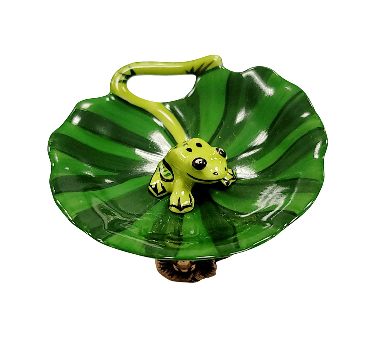 Frog on Lillypad Figurine France, view 10