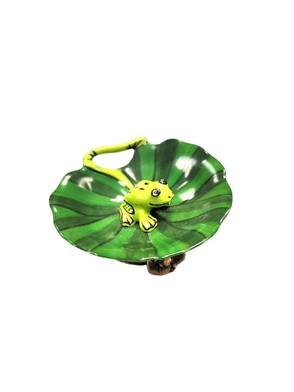 Frog on Lillypad Figurine France, view 4