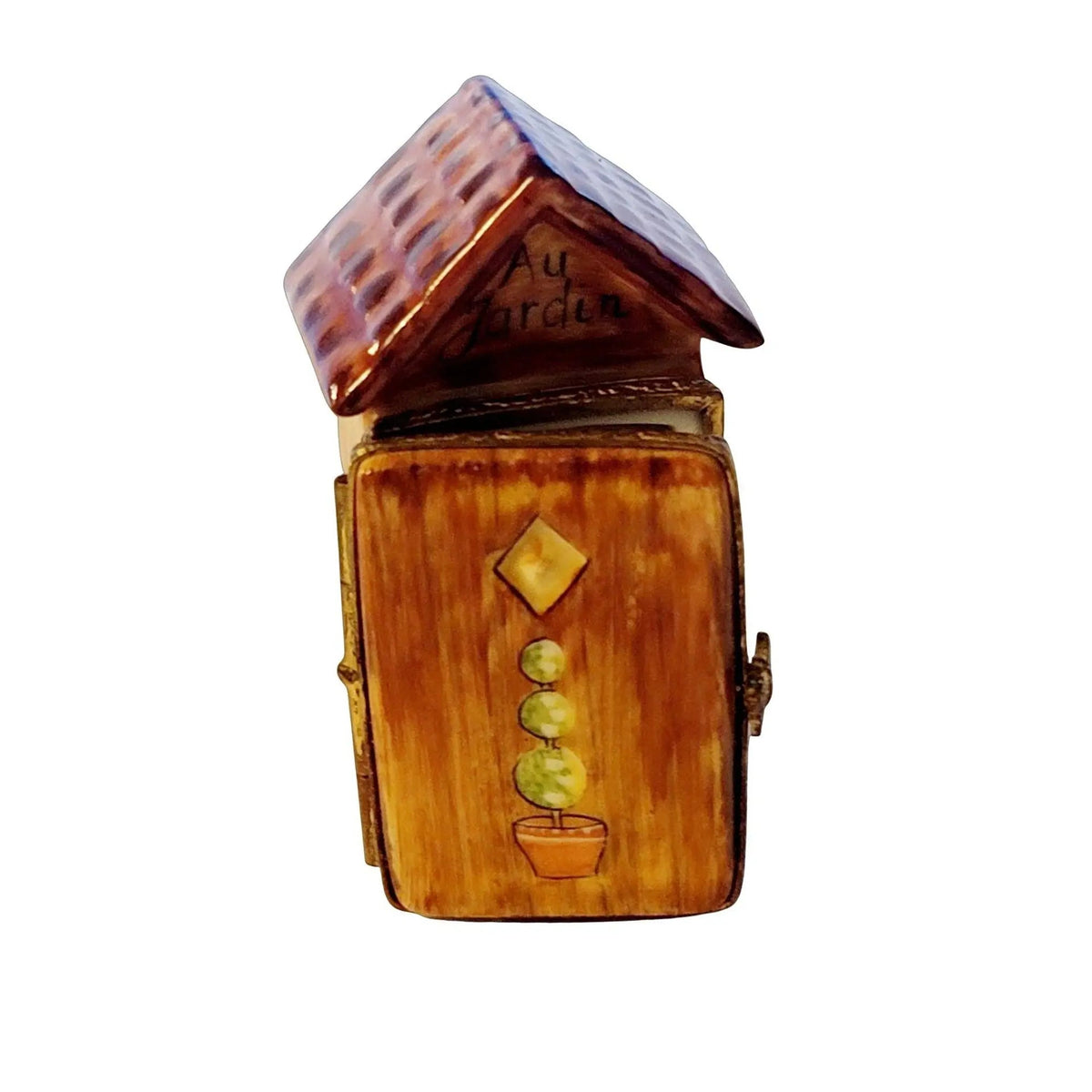 Authentic Garden Shed Limoges box, hand-painted in France for Christmas, from Limoges Boutique