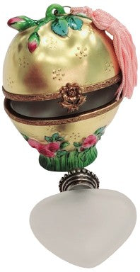 Gold Heart Rose Perfume Bottle for Romantic Gifts, view 2