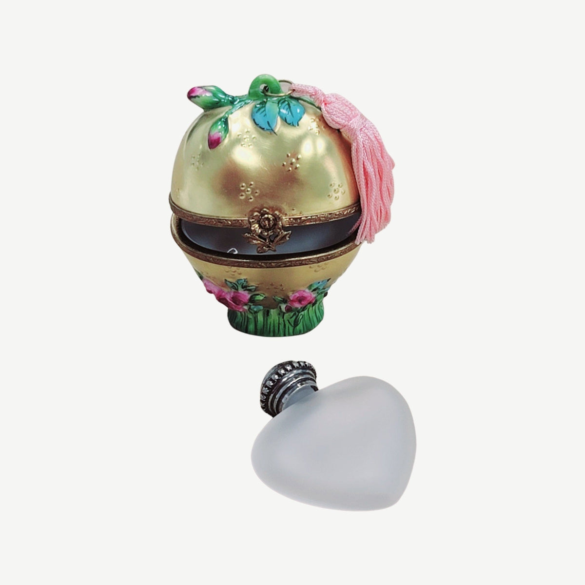 Gold Heart Rose Perfume Bottle for Romantic Gifts, view 6