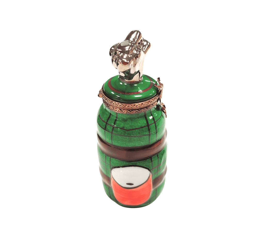 Golf Bag w Clubs Green Orange Sports Limoges Box Gift, view 2