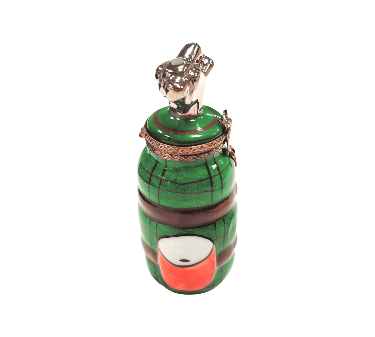 Golf Bag w Clubs Green Orange Sports Limoges Box Gift, view 2