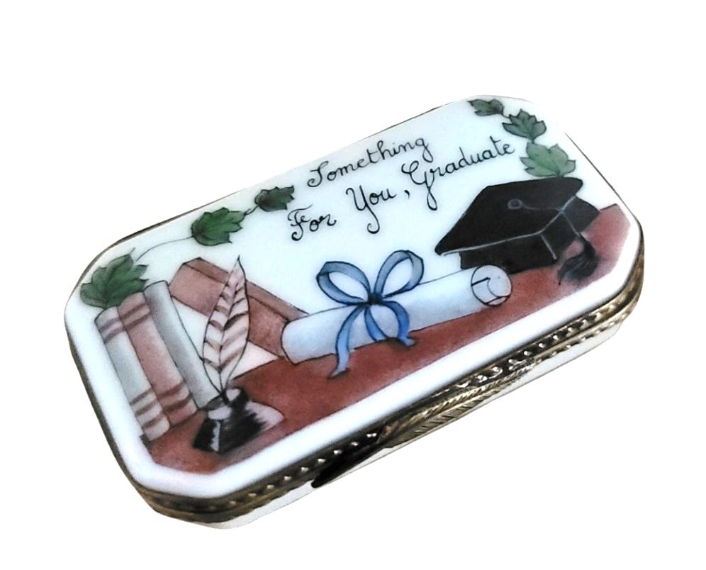 Something for Graduation Limoges Box, a hand-painted Limoges porcelain gift
