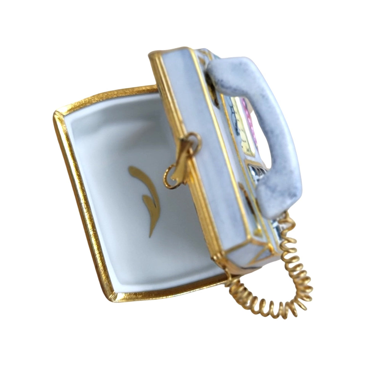 Gray Telephone Limoges Box for Elegant Decor, view 2