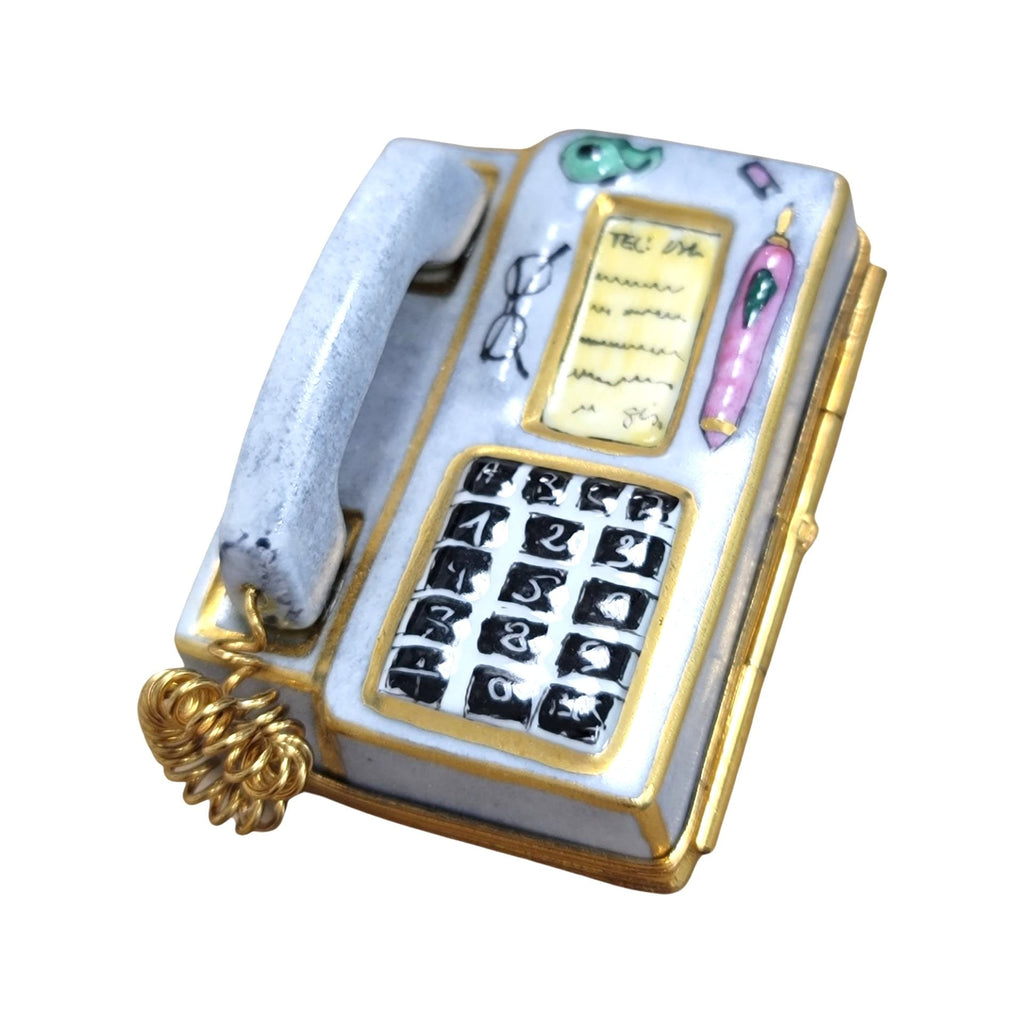 Gray Telephone Limoges Box for Elegant Decor, view 3