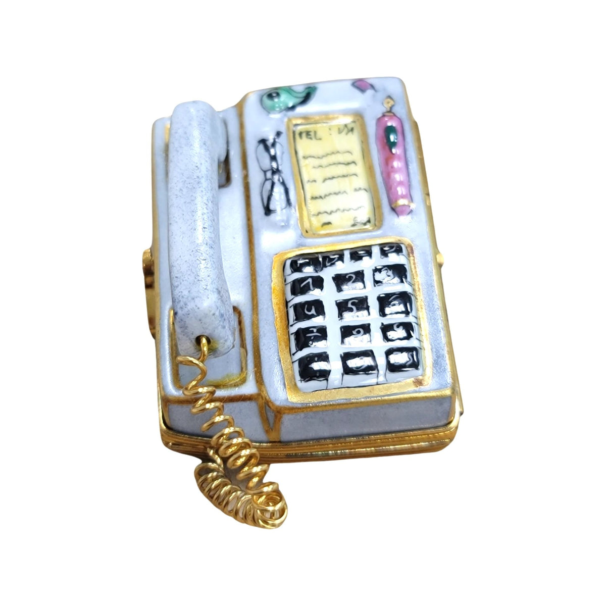 Gray Telephone Limoges Box for Elegant Decor, view 4