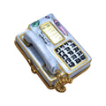 Gray Telephone Limoges Box for Elegant Decor, a hand-painted Limoges porcelain gift